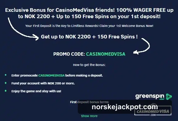 GreenSpin Casino bonus og kampanjer