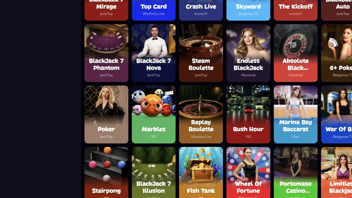 Aphrodite live casino og bordspill