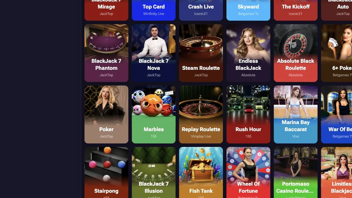 TenoBet live casino og bordspill